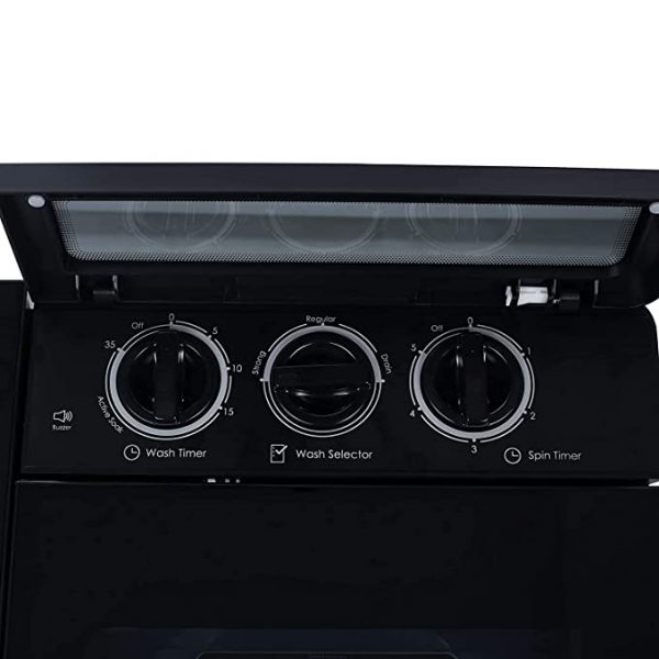 Godrej 8 Kg 5 Star Semi-Automatic Top Loading Washing Machine (WSEDGE ULT 80 5.0 DB2M CSBK, Crystal Black, Tri-Roto Scrub Pulsator) - Image 6